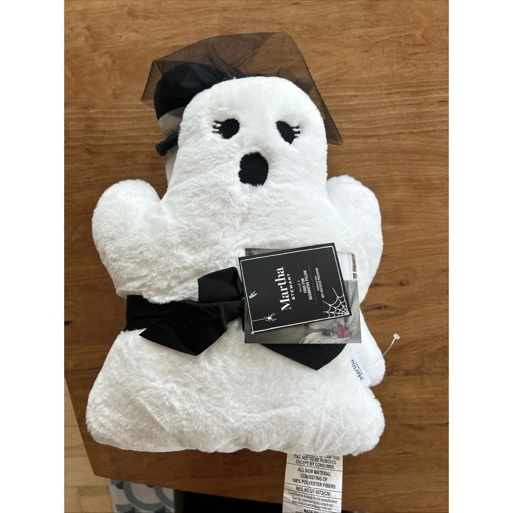 Martha Stewart Faux Fur Halloween Summer‎ Bride & Groom Set Ghost 16